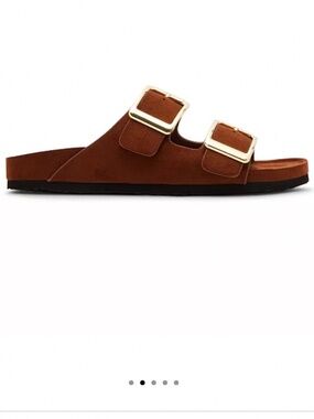 Madden Girl Bodie Buckle Footbed Slide Sandals